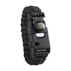 Peary noir  bracelet survie 