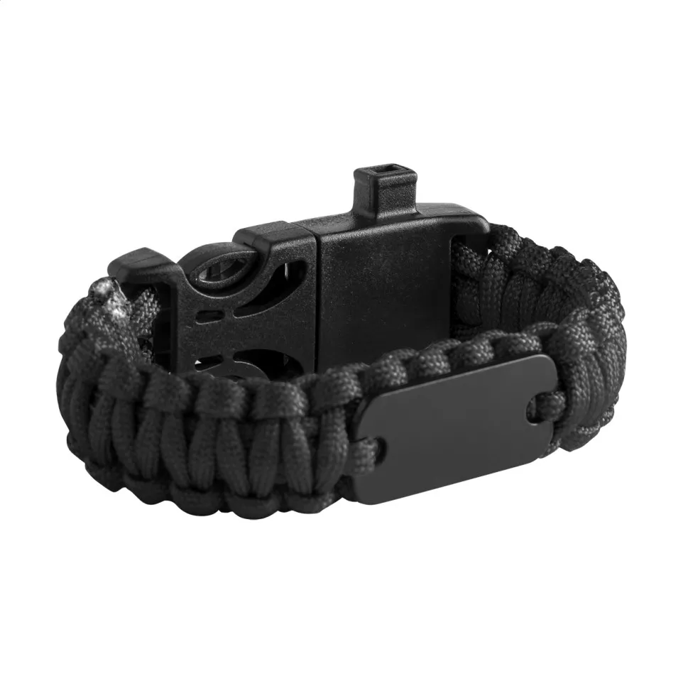 Peary noir  bracelet survie 