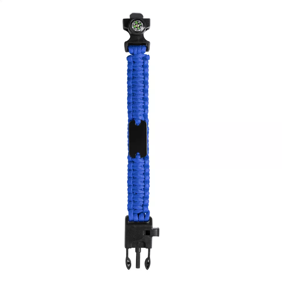 Peary blue black survival bracelet 