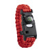 Peary rood zwart survival armband 