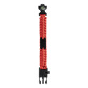 Peary rouge noir bracelet survie 