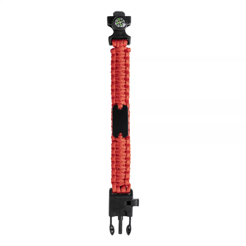 Peary rouge noir bracelet survie 