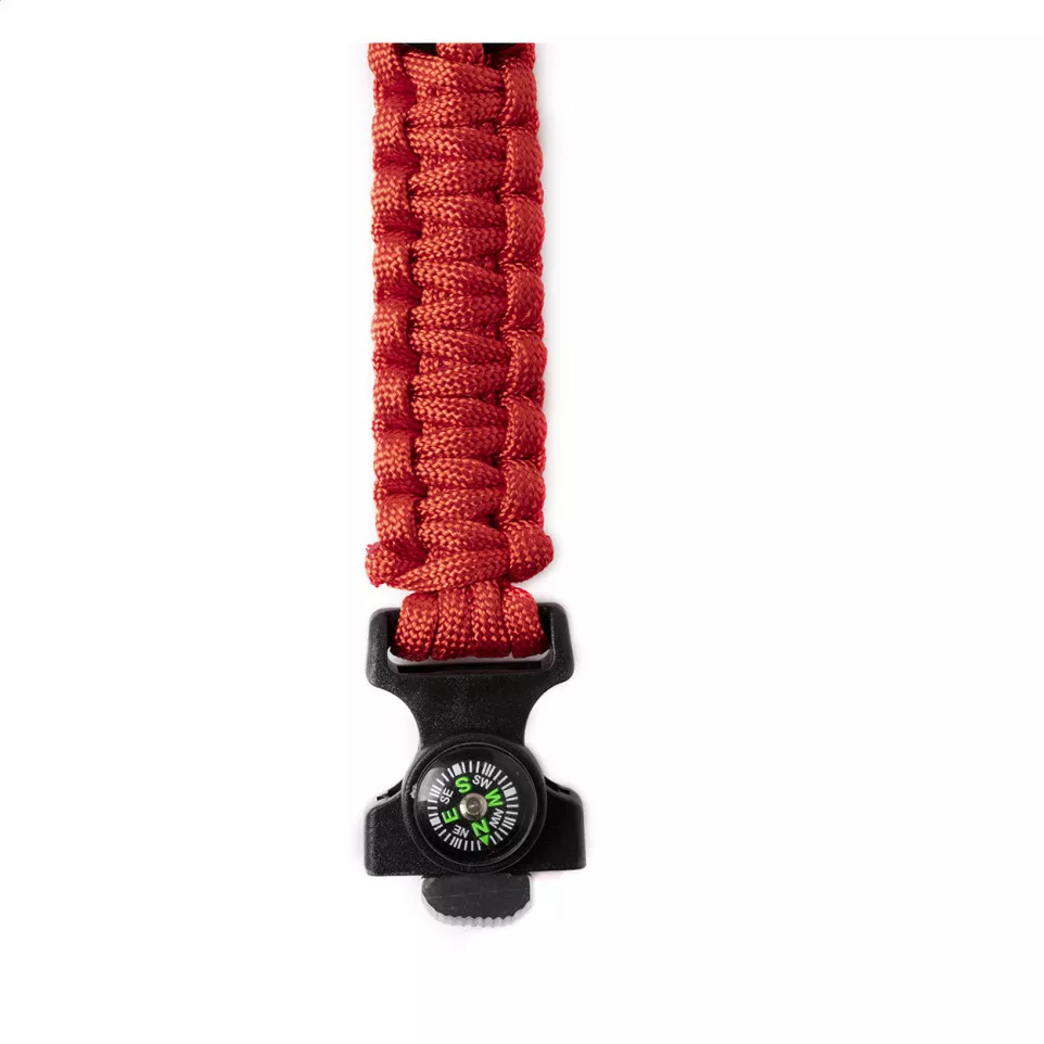 Peary red black survival bracelet 