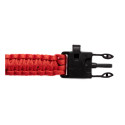Peary rood zwart survival armband 