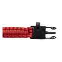 Peary red black survival bracelet 