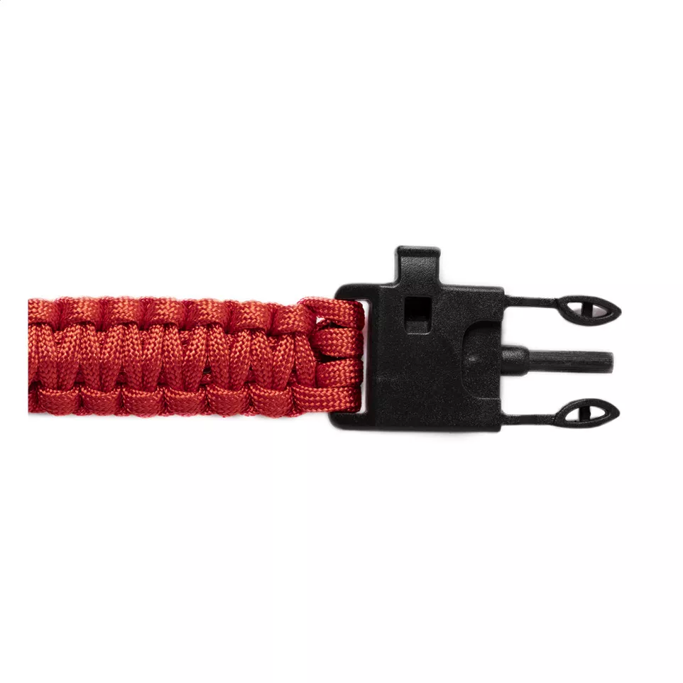 Peary rouge noir bracelet survie 