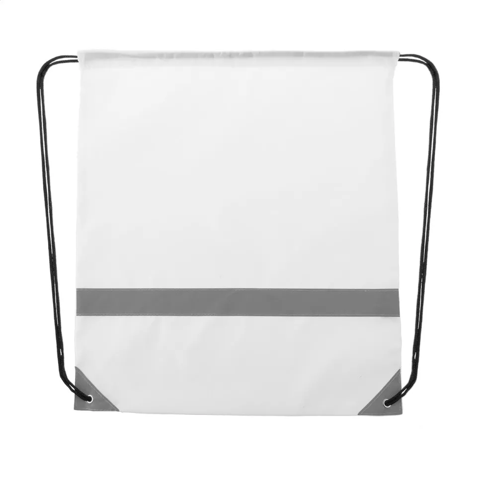 Vidraw wit  reflecterende trekkoord tas 