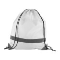 Vidraw white  reflective drawstring bag 