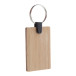 Bambry naturelle  porte-clés en bambou rectangle 
