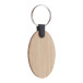 Bambry naturelle  porte-clés en bambou ovale 