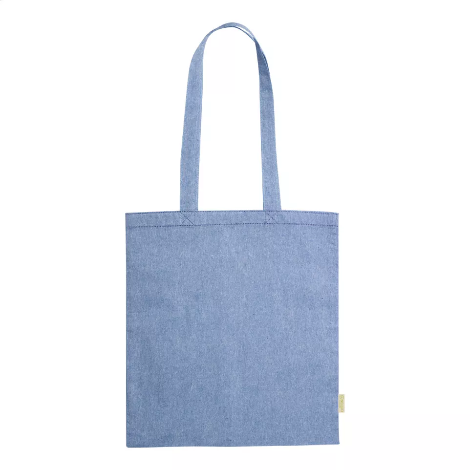 Congish blauw  katoenen boodschappentas 