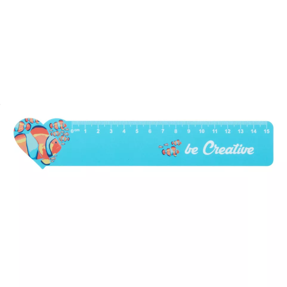 Couler 15 wit  liniaal van 15 cm, hart 