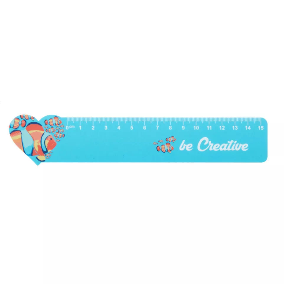 Couler 15 wit  liniaal van 15 cm, hart 