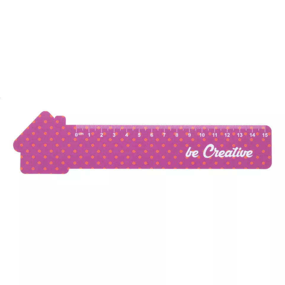 Couler 15 white  15 cm ruler, house 