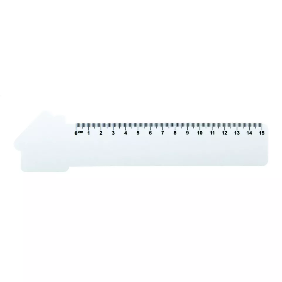 Couler 15 white  15 cm ruler, house 