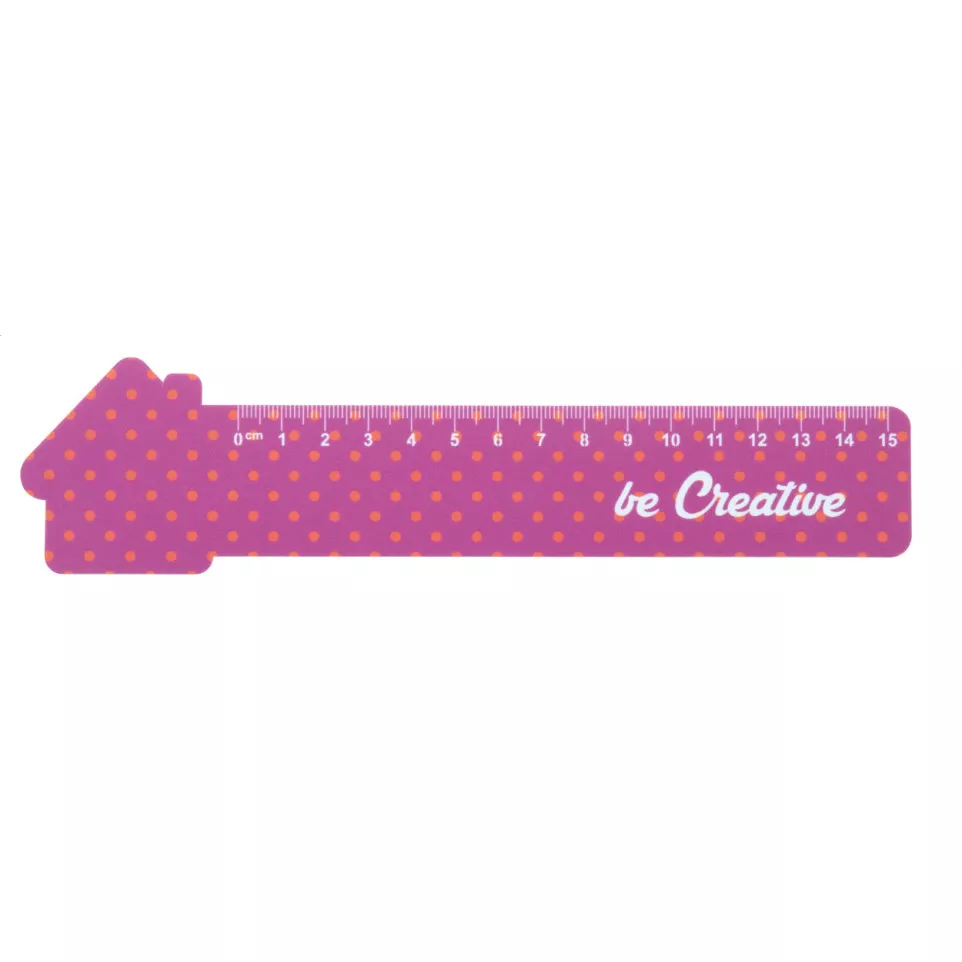 Couler 15 wit  liniaal van 15 cm, huis 