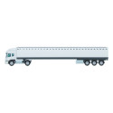 Trucker 30 wit  liniaal van 30 cm, vrachtwagen 