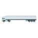 Trucker 30 wit  liniaal van 30 cm, vrachtwagen 