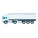 Trucker 15 wit  liniaal van 15 cm, vrachtwagen  