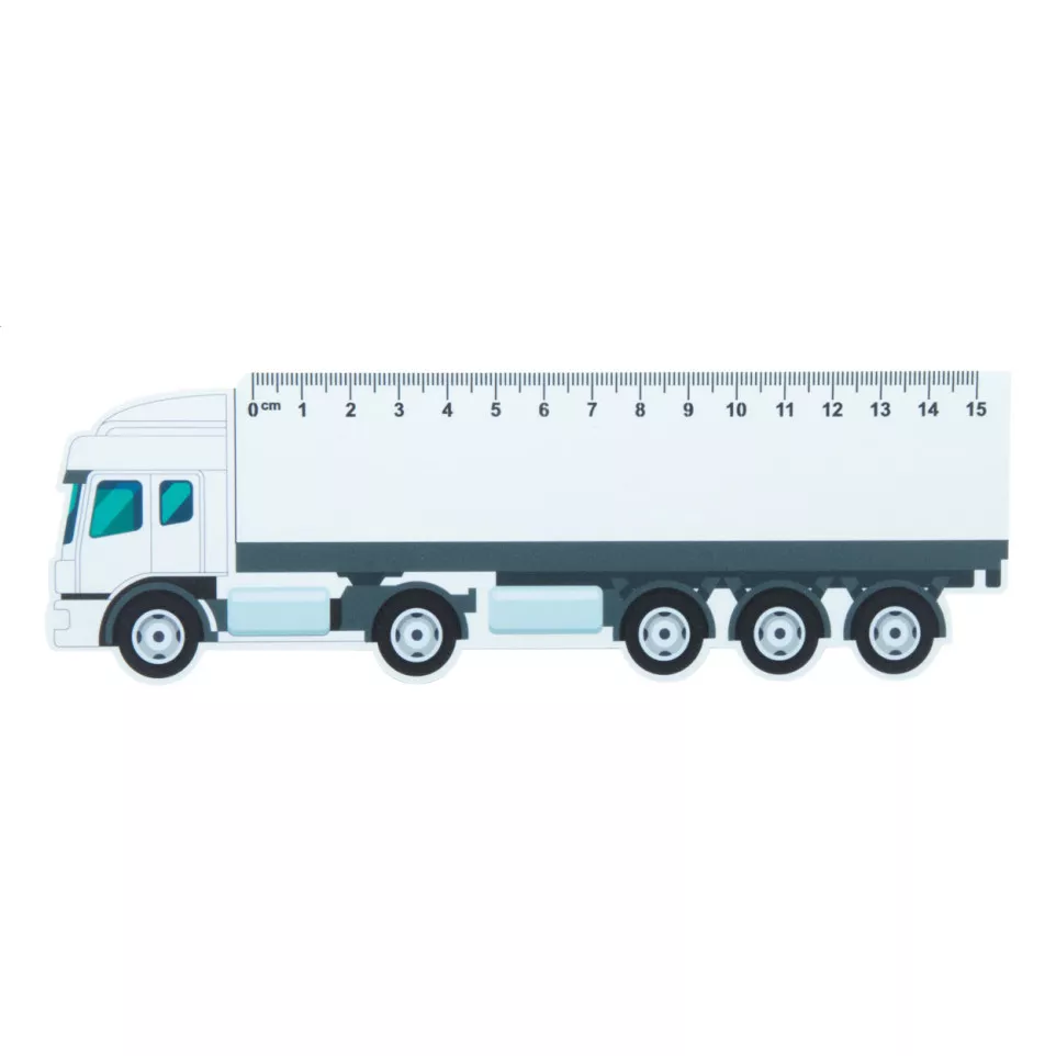 Trucker 15 wit  liniaal van 15 cm,...