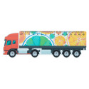 Trucker 15 white  15 cm ruler, truck 
