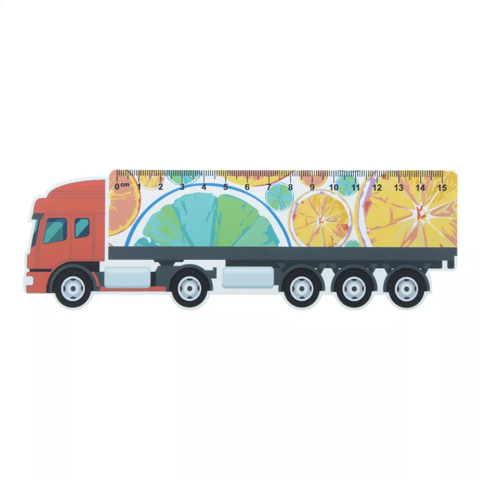 Trucker 15 wit  liniaal van 15 cm,...