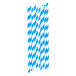StriStraw blue white straw set 