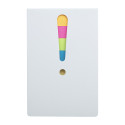 Exclam white  sticky notepad 
