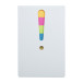 Exclam white  sticky notepad 