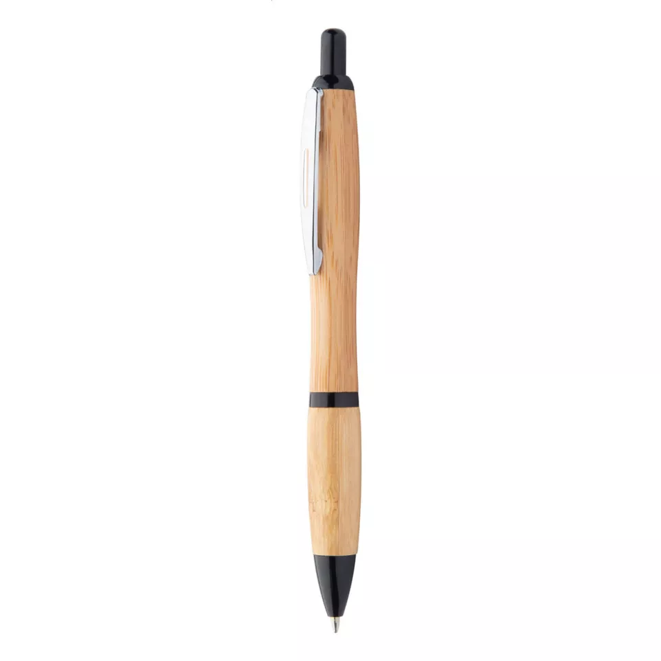 Coldery zwart natuurlijk bamboe balpen 