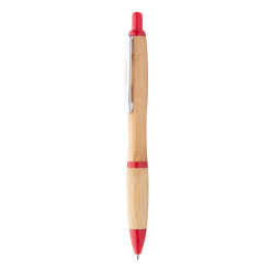 Coldery rouge naturelle stylo à bille en bambou 
