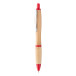 Coldery rood natuurlijk bamboe balpen 
