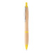 Coldery yellow natural bamboo ballpoint pen 