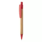Colothic rouge naturelle stylo à bille en bambou 