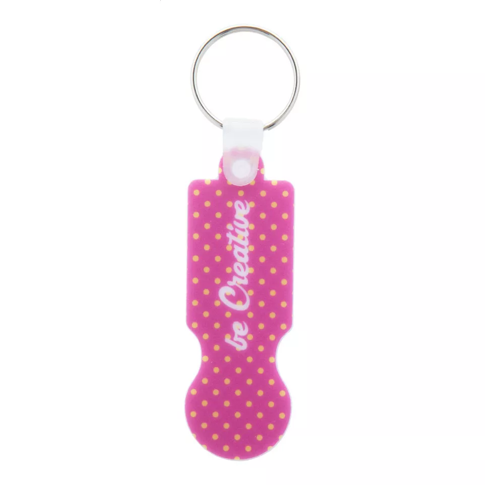 ColoCart white  trolley coin keyring 