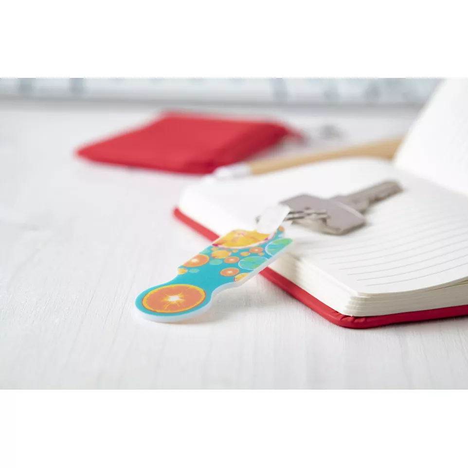 ColoCart white  trolley coin keyring 