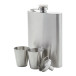 Shackleton zilver  heupfles set 