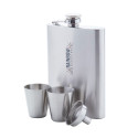 Shackleton silver  hip flask set 
