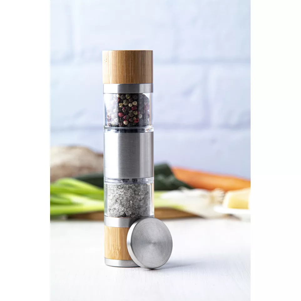 Muntok natural  salt and pepper mill 