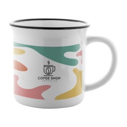 Woodstock Subo black white vintage sublimation mug 