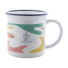 Woodstock Subo blauw wit retro sublimatie mok 