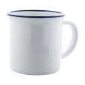 Woodstock Subo blauw wit retro sublimatie mok 