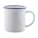 Woodstock Subo blauw wit retro sublimatie mok 