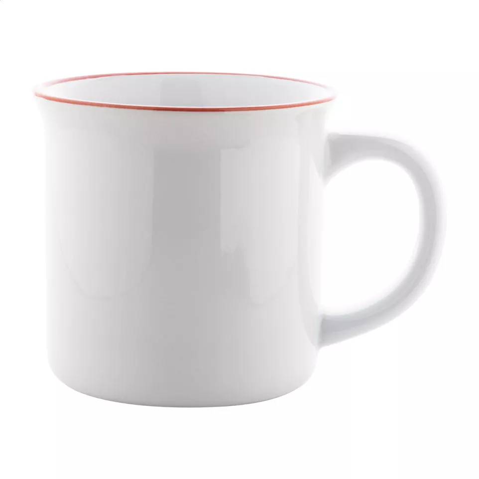 Woodstock Subo rouge blanc mug vintage 