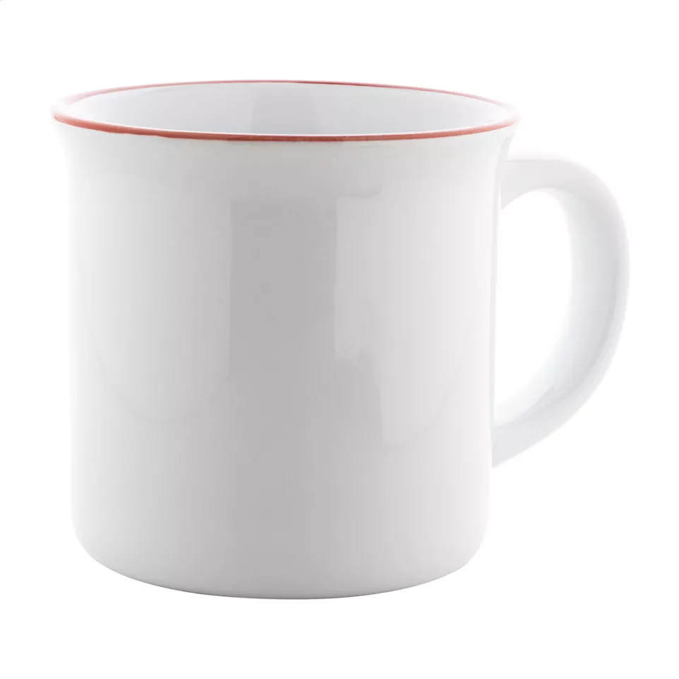 Woodstock Subo rouge blanc mug vintage 
