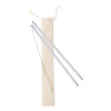 SteelSip zilver  rietjes set 