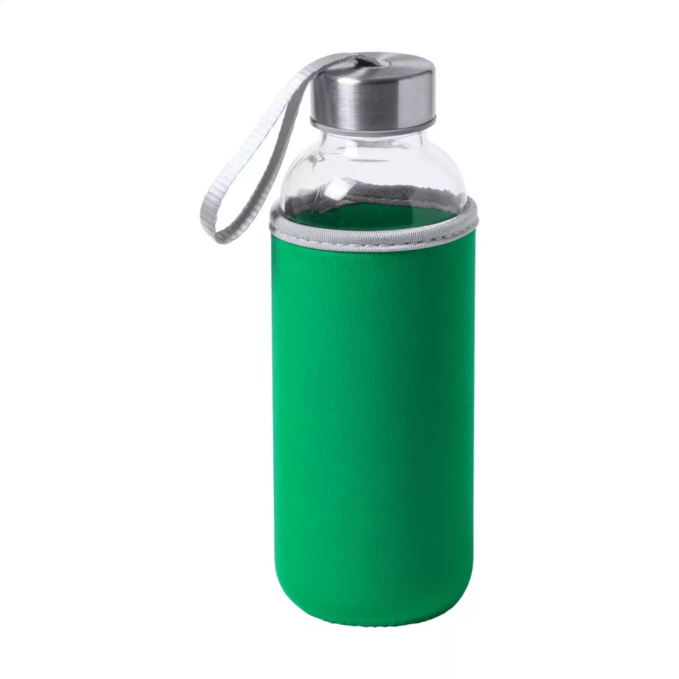 Ganga groen  glazen fles 