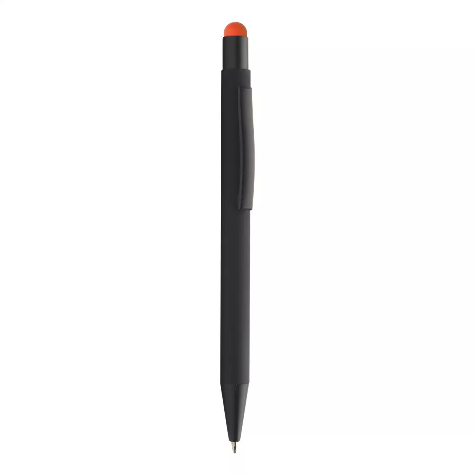 Pearly orange black ballpoint pen 