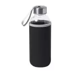 Ganga zwart  glazen fles 