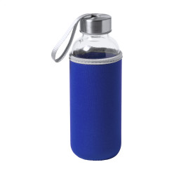 Ganga blauw  glazen fles 